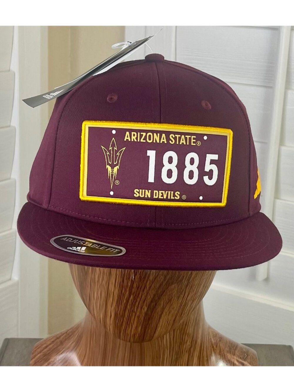 Adidas NCAA Arizona State Sun Devils Established 1885 Adjustable Snapback Hat